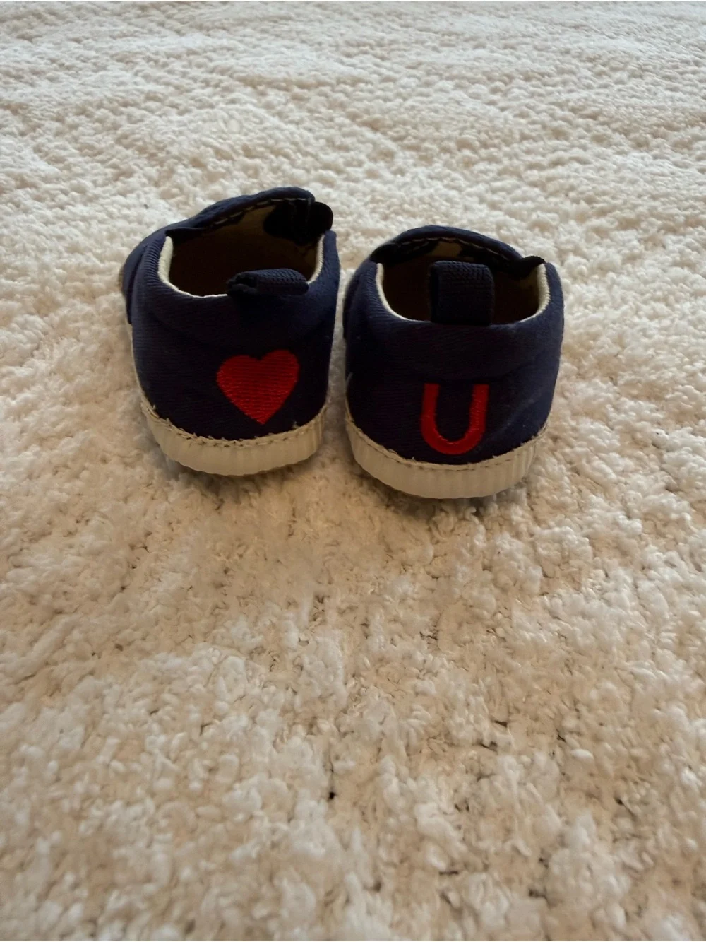 GAP Navy Slip-On & Plaid Baby Shoe Set with Light Gray Pair